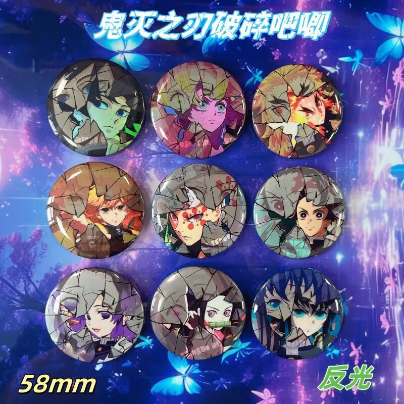 Anime Merchandise Collection - Demon Slayer Broken Badge Anime Pins