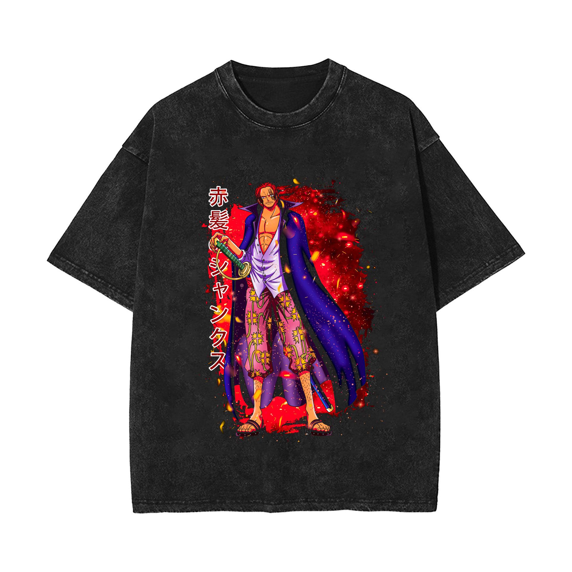 Anime Merchandise T Shirt - Men's One Piece Anime Merchandise T