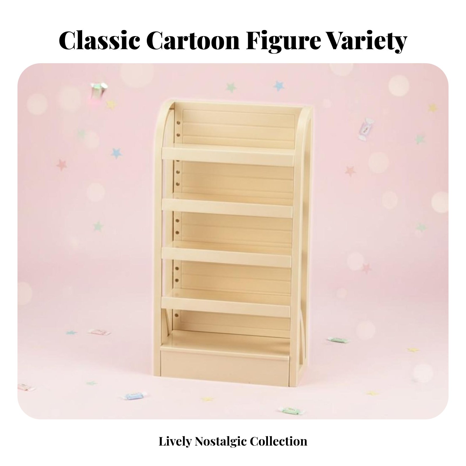 Figure Display Box - Miniature Supermarket Shelf Collection Organizer Figurine