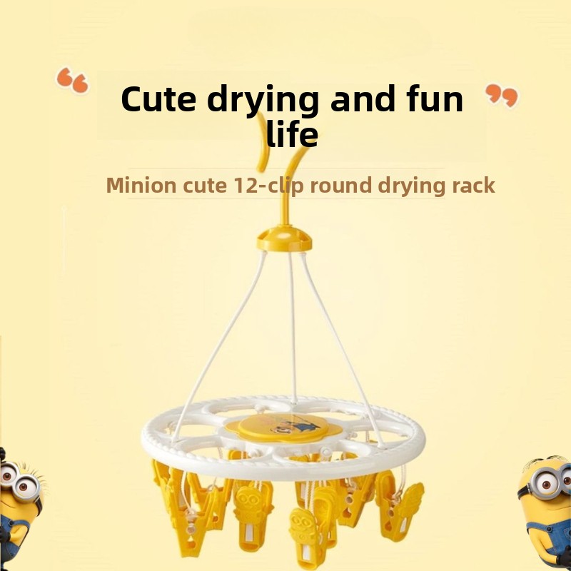Cute Anime Merchandise - Minions cartoon cute round clothes hanger