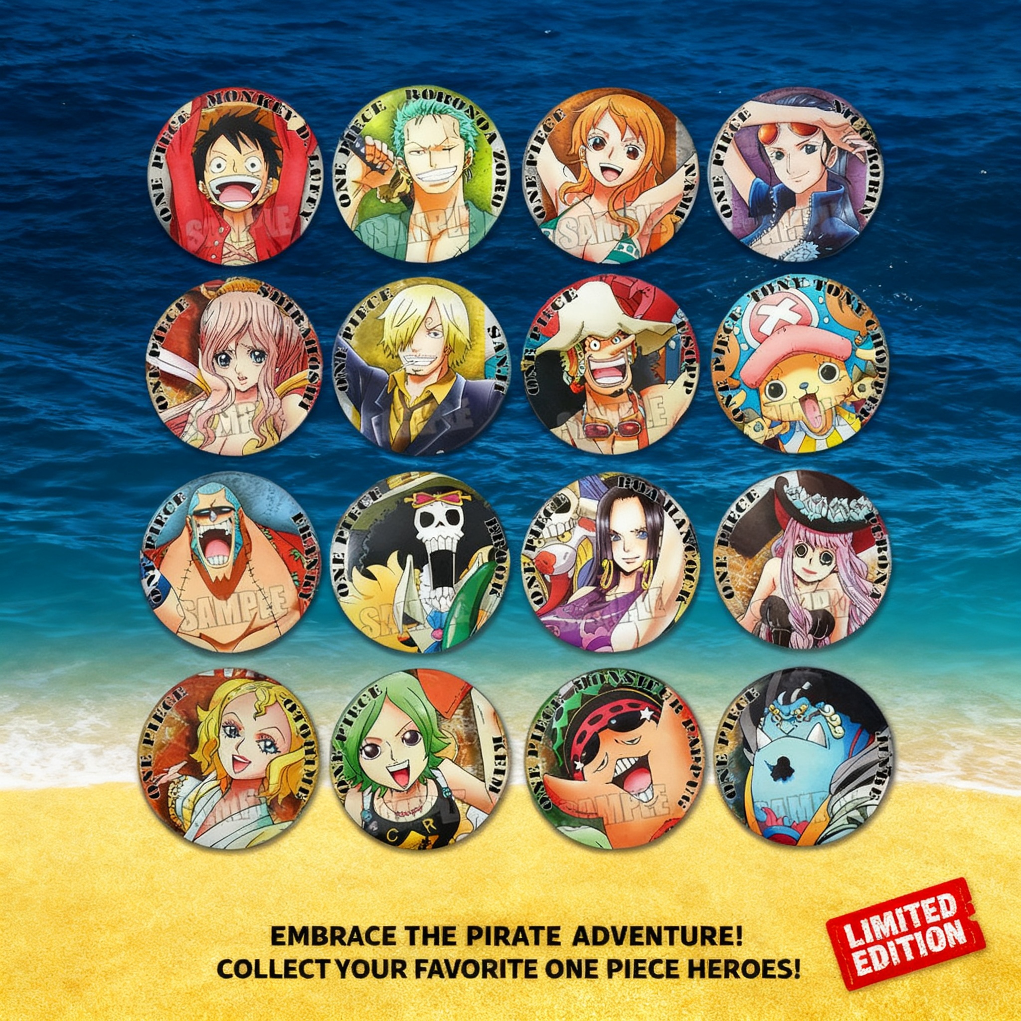 One Piece Anime Badge Two Year - đánh giá và giá Luffy Anime Merchandise