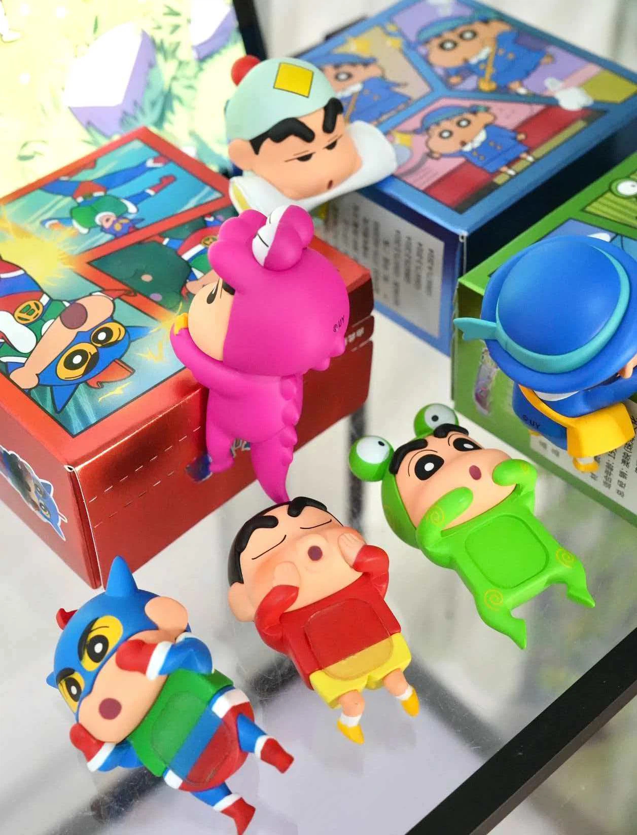 6pcs Anime Figure Xiaoxin Scre - đánh giá và giá Figure Display Box