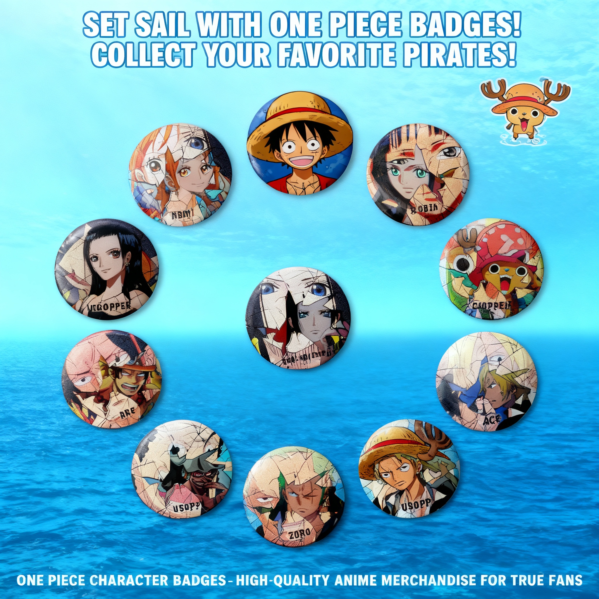 One Piece Anime Badge Pins Luf - đánh giá và giá Luffy Anime Merchandise