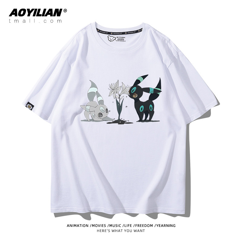 2026 Eevee Evolved Into Moon E - đánh giá và giá Anime Merchandise T Shirt