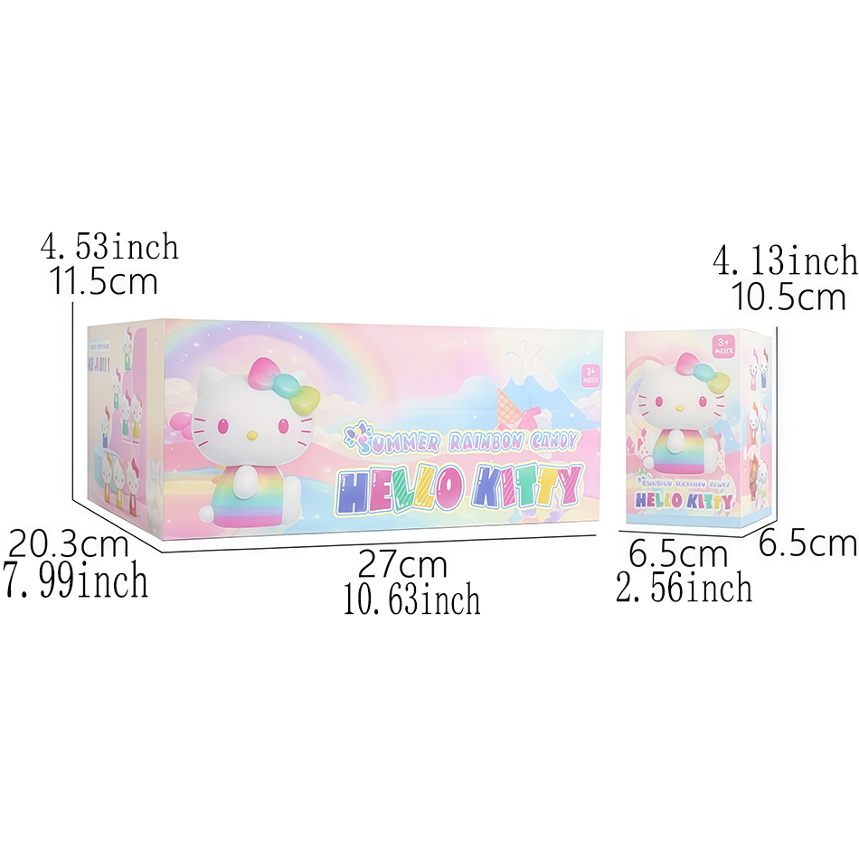 Hello Cat Summer Rainbow Serie - đánh giá và giá Figure Display Box