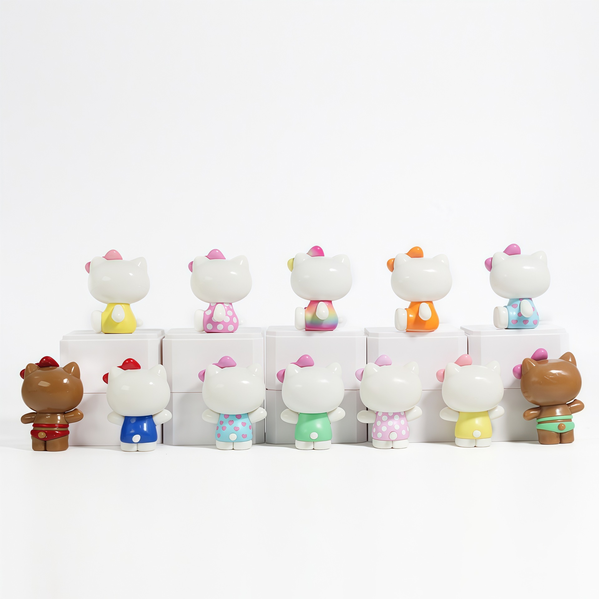 Hello Cat Summer Rainbow Serie - đánh giá và giá Figure Display Box