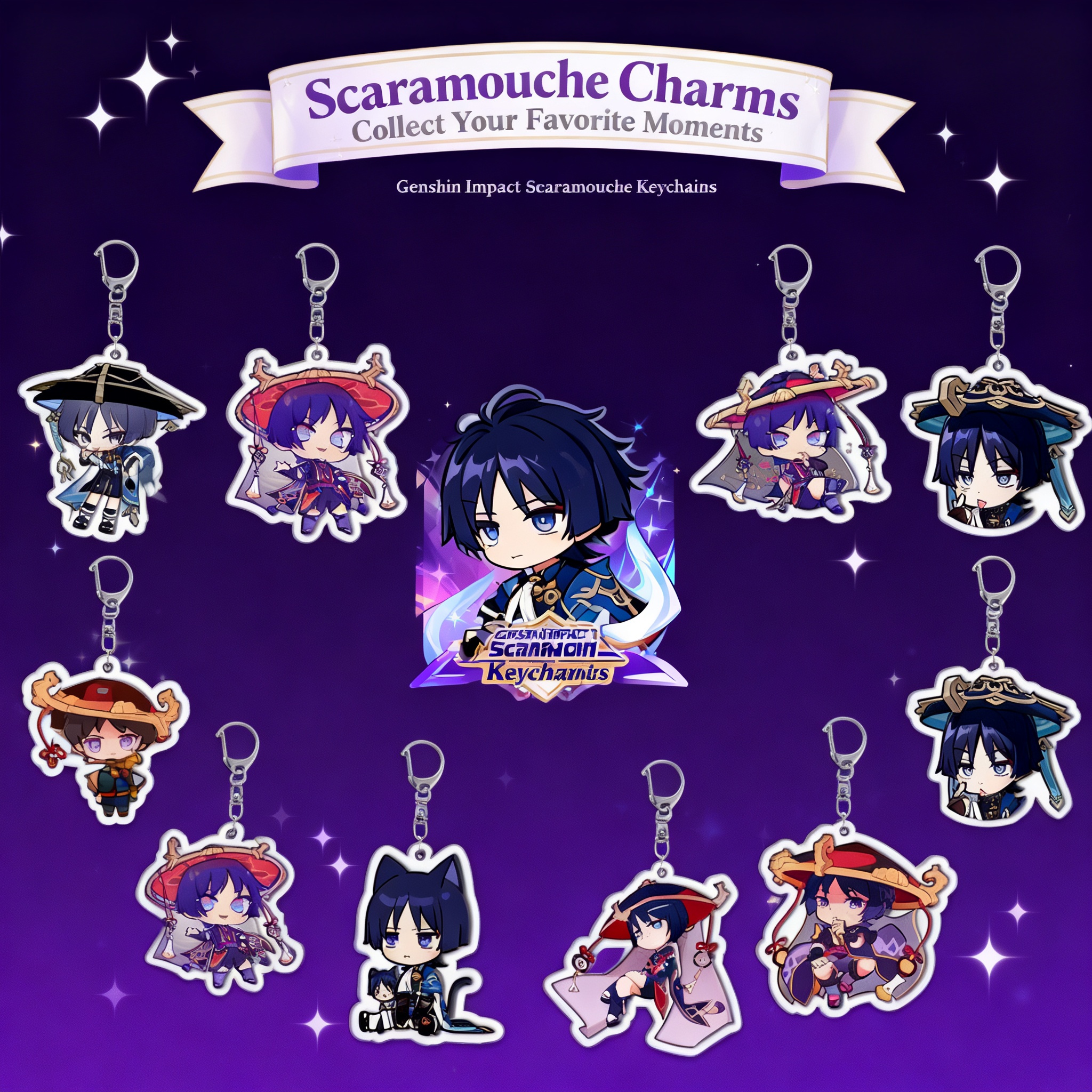 Genshin Impact Traveler Wander - đánh giá và giá Anime Merchandise Keychain