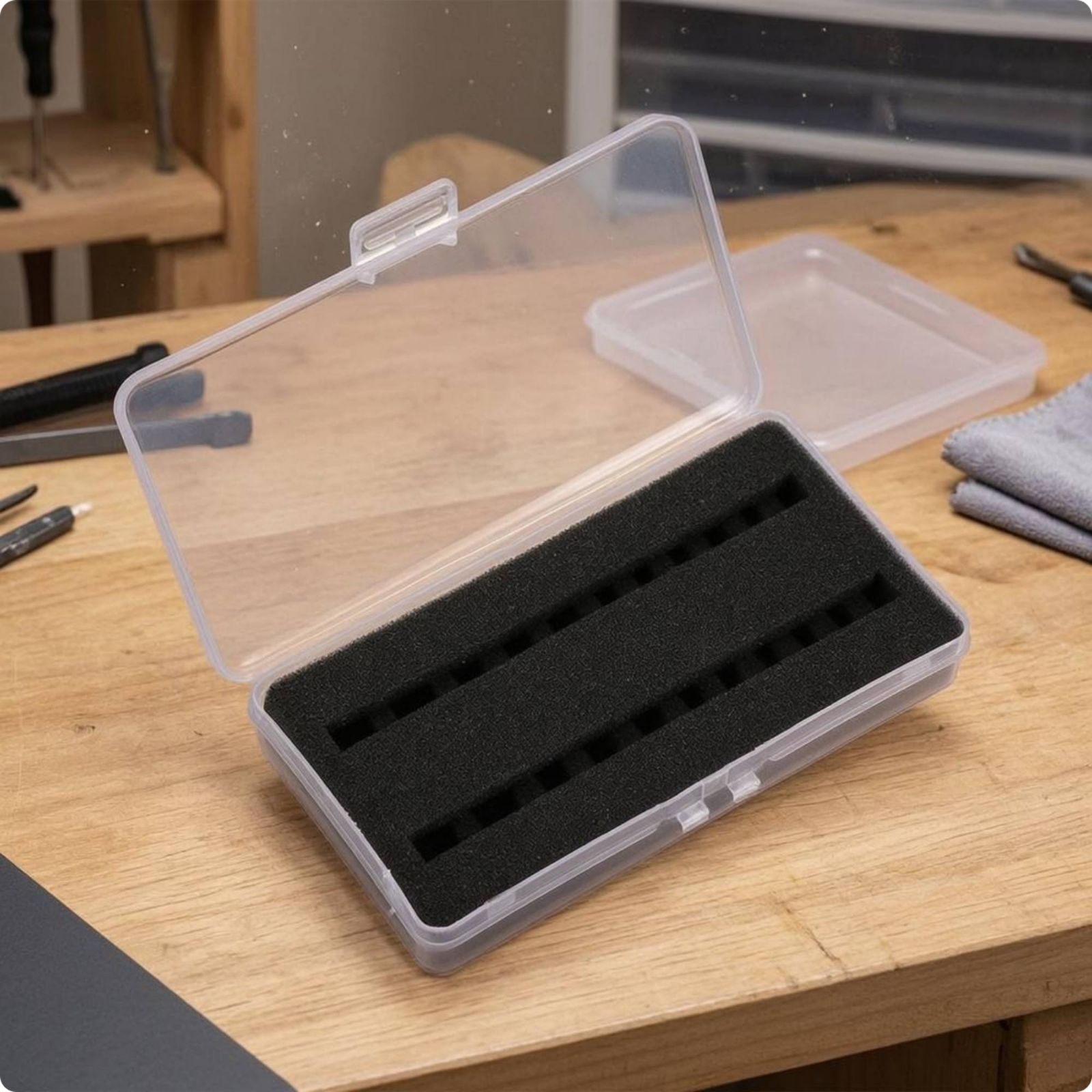 Figure Storage Box Hinged Lid  - đánh giá và giá Figure Display Box