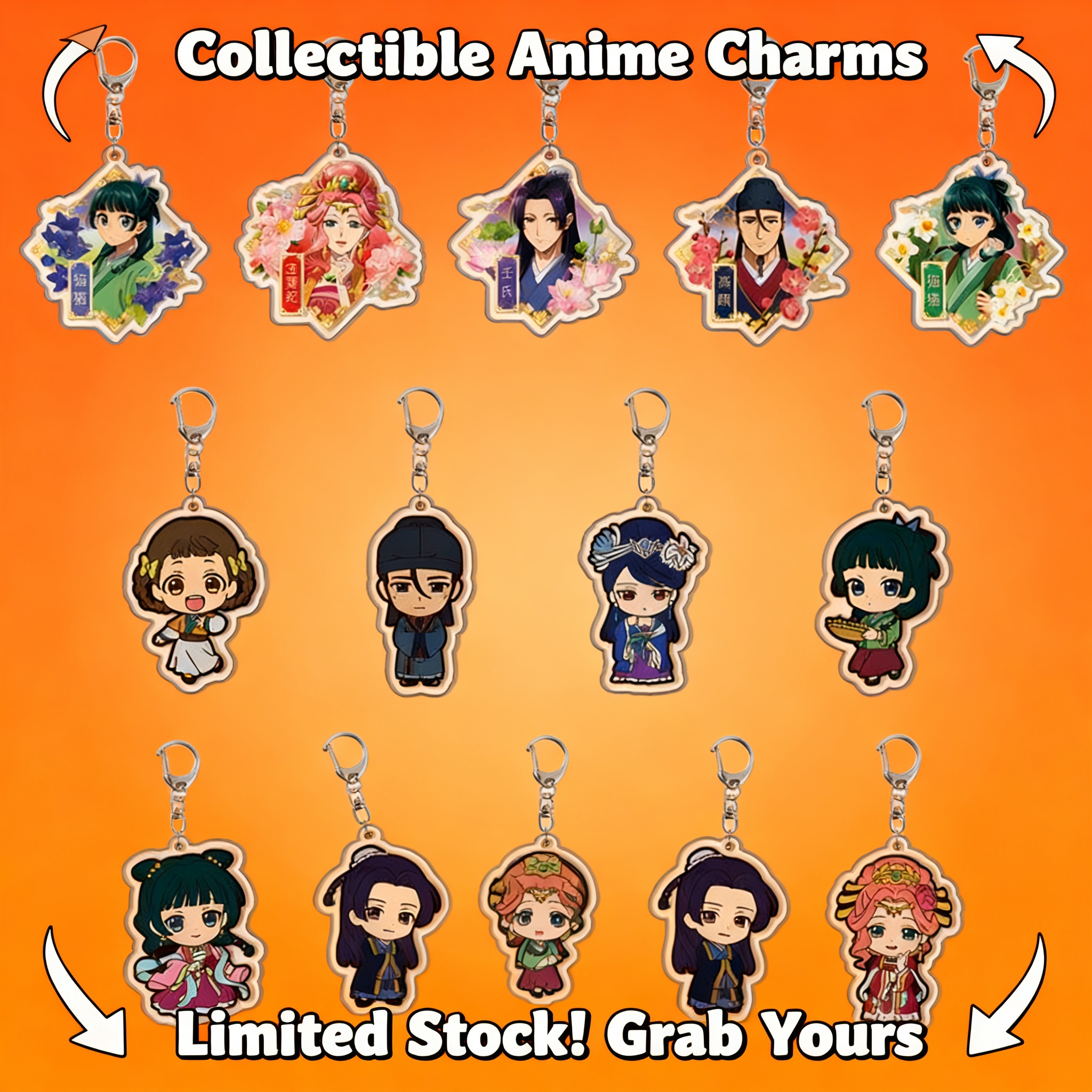 Anime Keychain Acrylic Keychai - đánh giá và giá Anime Merchandise Keychain